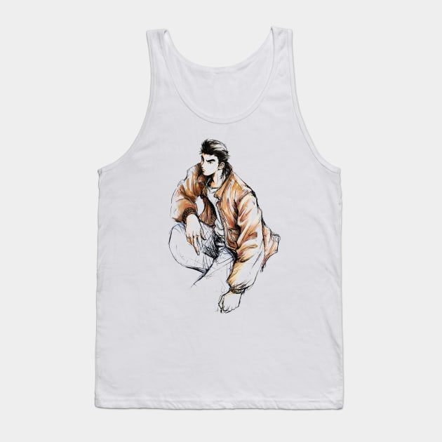 Shenmue - Ryo Sketch Tank Top by Gekidami